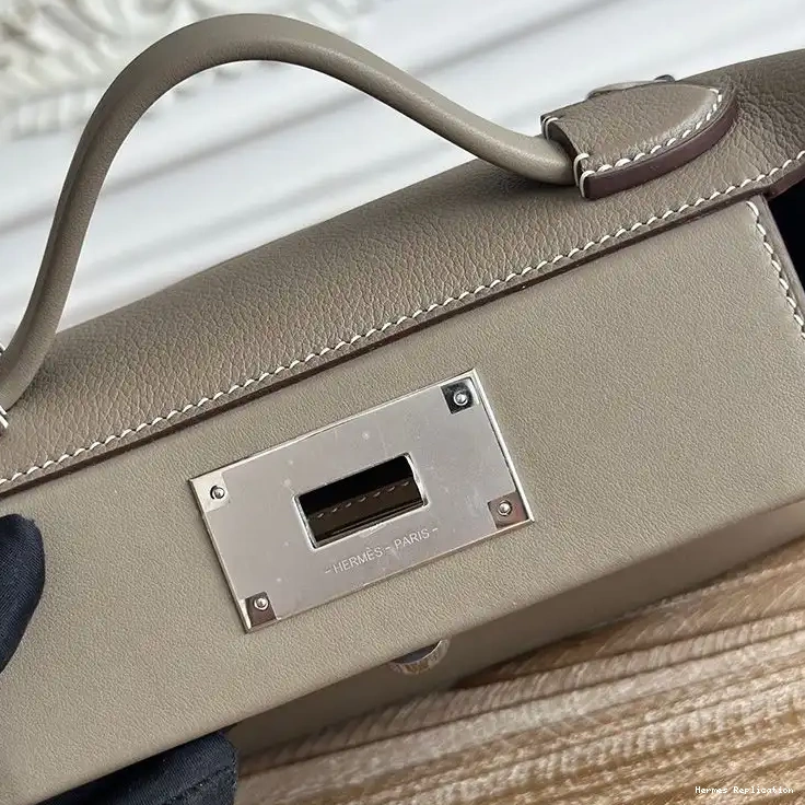 Cheap Evercolor Leather Hermes Bag Khaki 24 24 Hardware Mini Palladium In Swift 0505